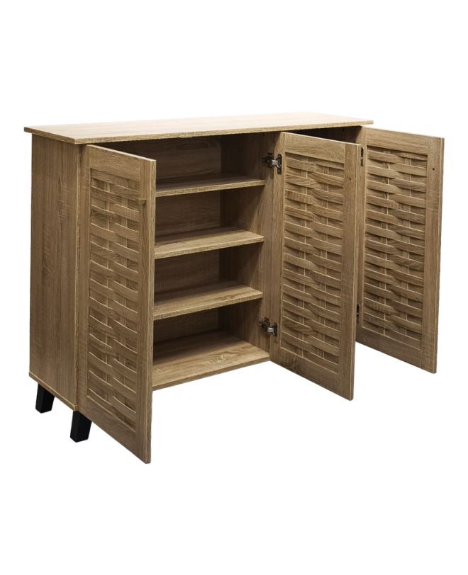 Παπουτσοθήκη-ντουλάπι Mantam 16 ζεύγων sonoma 115.5x34x87εκ