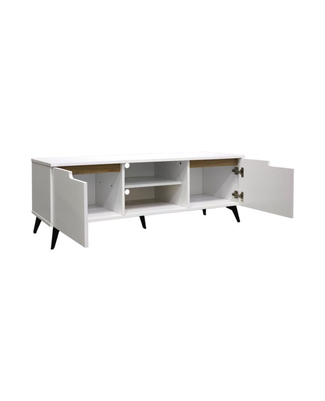Έπιπλο τηλεόρασης Kemvio sonoma-λευκό 120x38x44εκ