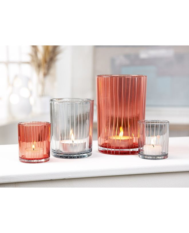 Θήκη Ρεσώ ArteLibre Γραμμές Διάφανο Γυαλί 8cm Σε 2 Αποχρώσεις