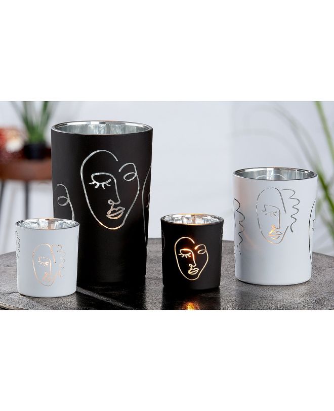 Θήκη Ρεσώ ArteLibre Πρόσωπα Γυαλί 8cm Σε 2 Χρώματα