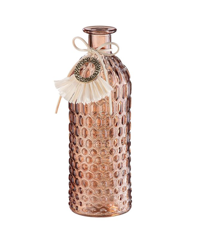 Βάζο ArteLibre Μπουκάλι Γυαλί 8.5x8.5x25cm Σε 2 Χρώματα