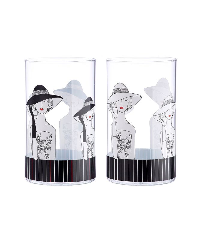 Θήκη Ρεσώ ArteLibre Γυναίκα Με Καπέλο Διάφανο Γυαλί 12cm