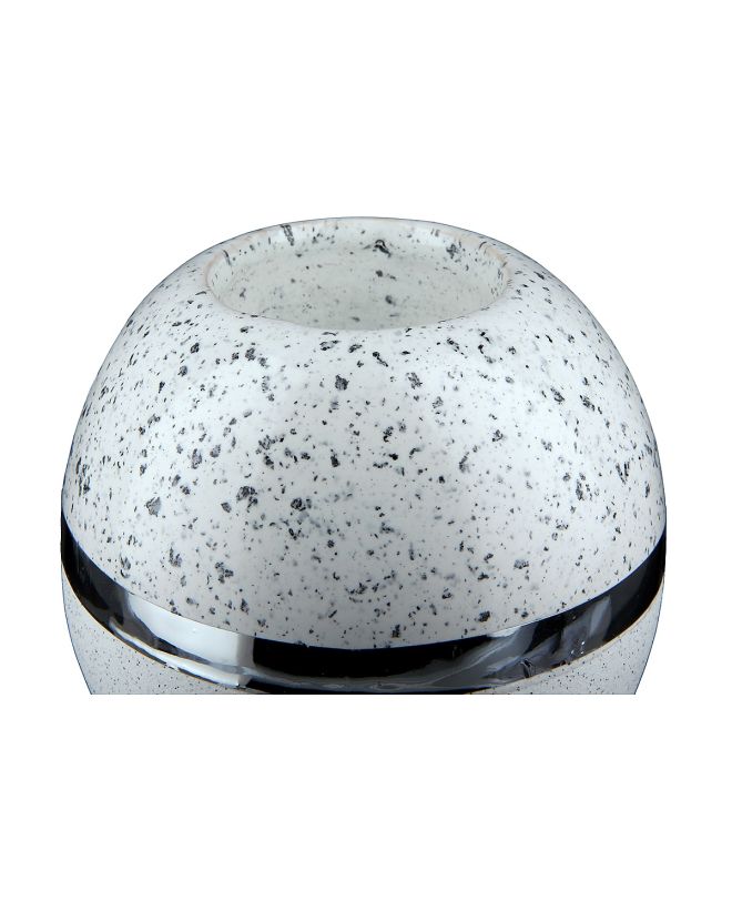 Θήκη Ρεσώ ArteLibre Λευκό/Ασημί Κεραμικό 10.5x10.5x10cm