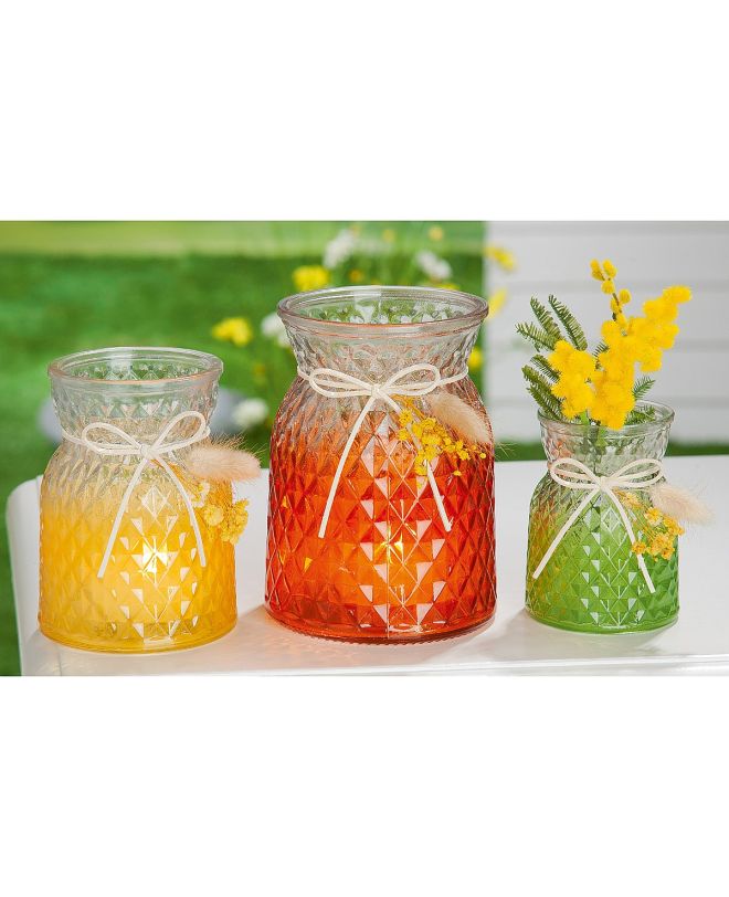 Θήκη Ρεσώ ArteLibre Δοχείο Διάφανο Γυαλί 7.5x7.5x10.5cm Σε 3 Αποχρώσεις