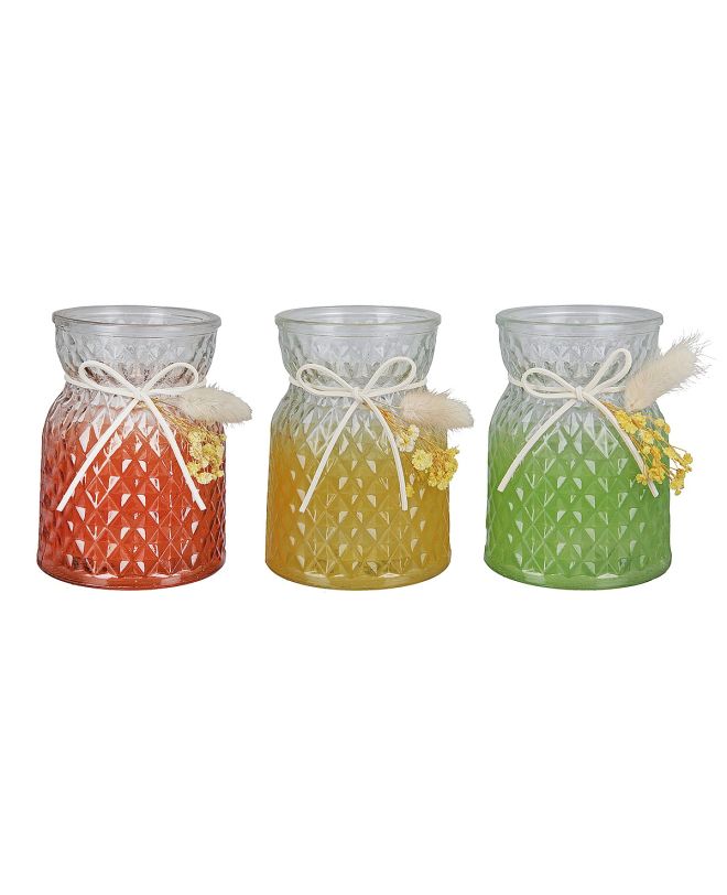 Θήκη Ρεσώ ArteLibre Δοχείο Διάφανο Γυαλί 7.5x7.5x10.5cm Σε 3 Αποχρώσεις