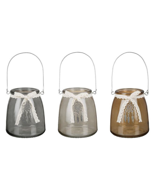 Θήκη Ρεσώ ArteLibre Με Χερούλι Διάφανο Γυαλί 11.5x13cm Σε 3 Αποχρώσεις