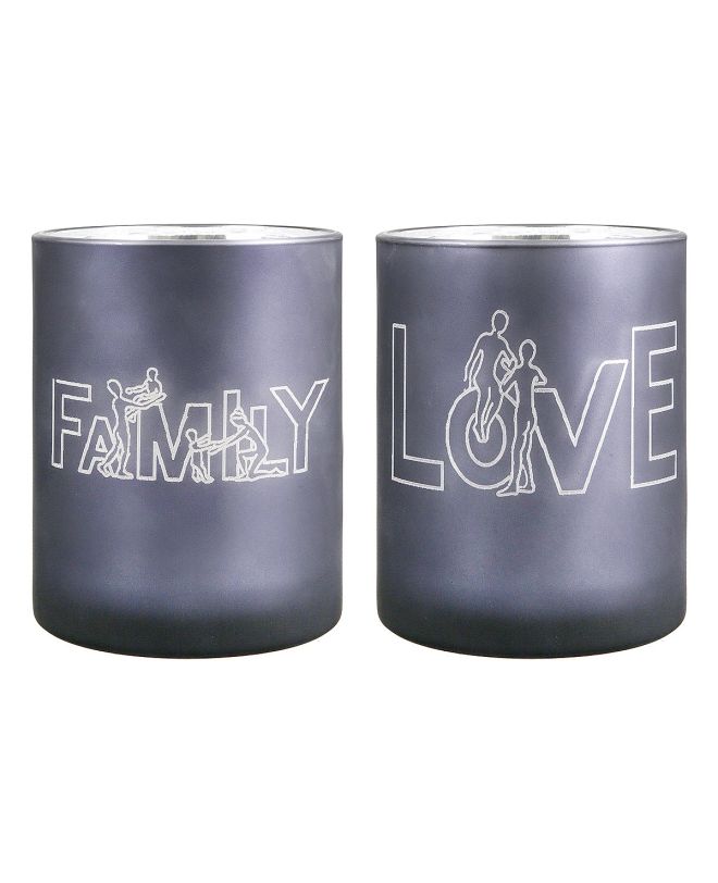 Θήκη Ρεσώ ArteLibre 'Family' Γκρι Γυαλί 12.5cm Σε 2 Σχέδια