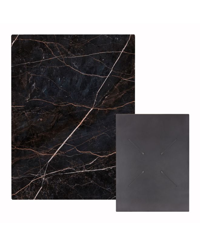 ΕΠΙΦΑΝΕΙΑ ΤΡΑΠΕΖΙΟΥ HPL ΟΡΘΟΓΩΝΙΑ HM6350.34 BLACK MARBLE 60x80εκ.