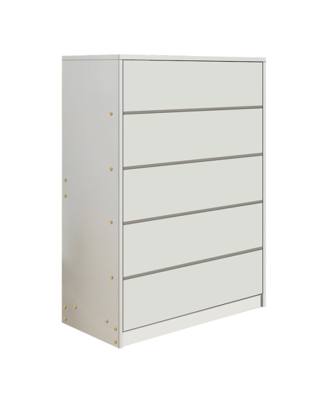 Συρταριέρα Kuanger mdf σε λευκή απόχρωση 80x40x109εκ