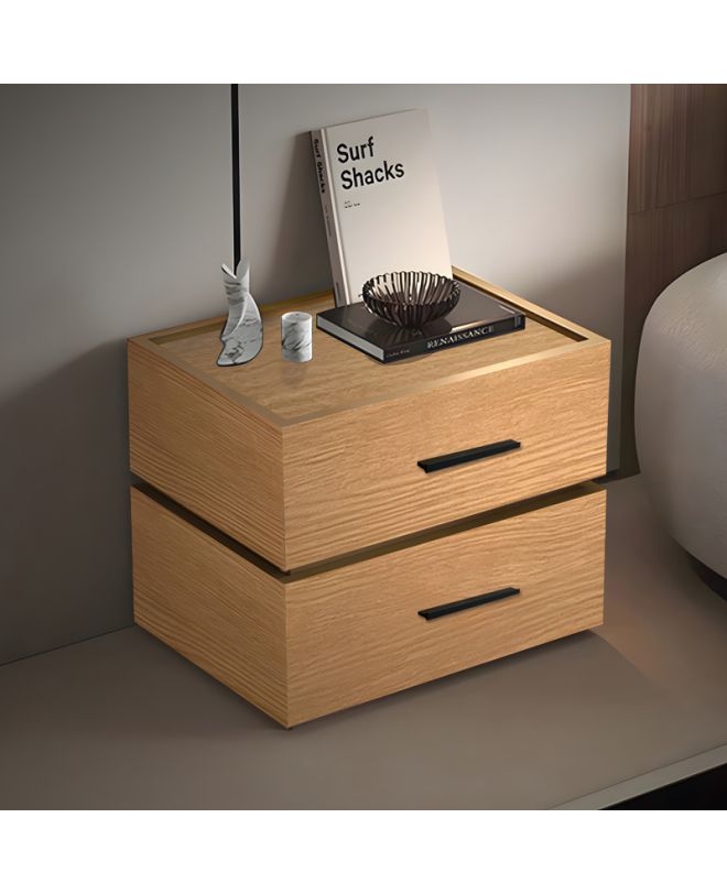 Κομοδίνο Sonlen mdf σε oak απόχρωση 60x40x44.5εκ