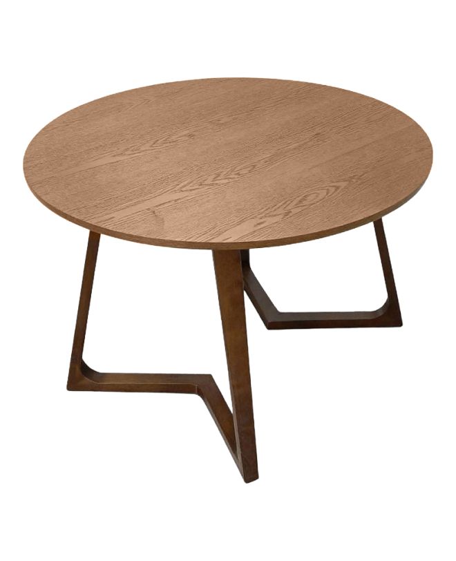 Τραπέζι Sedria mdf καρυδί Φ120x75εκ
