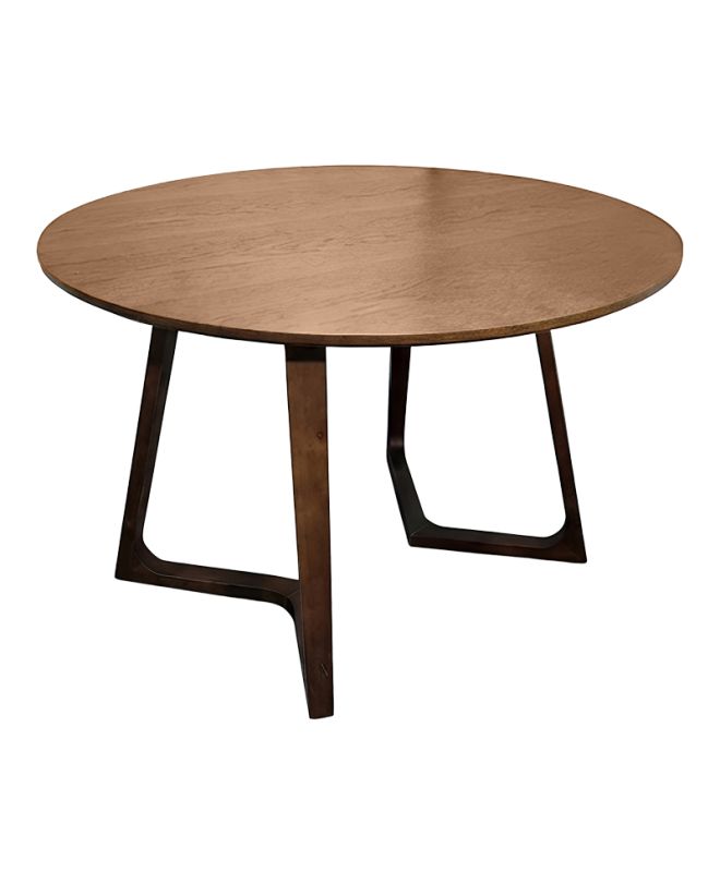 Τραπέζι Sedria mdf καρυδί Φ120x75εκ