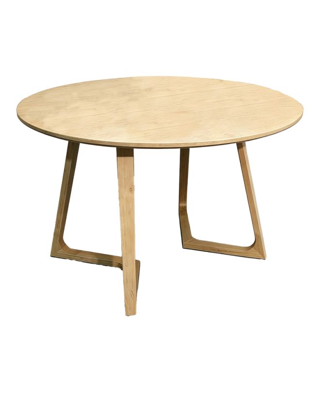 Τραπέζι Sedria mdf σε φυσική απόχρωση Φ120x75εκ