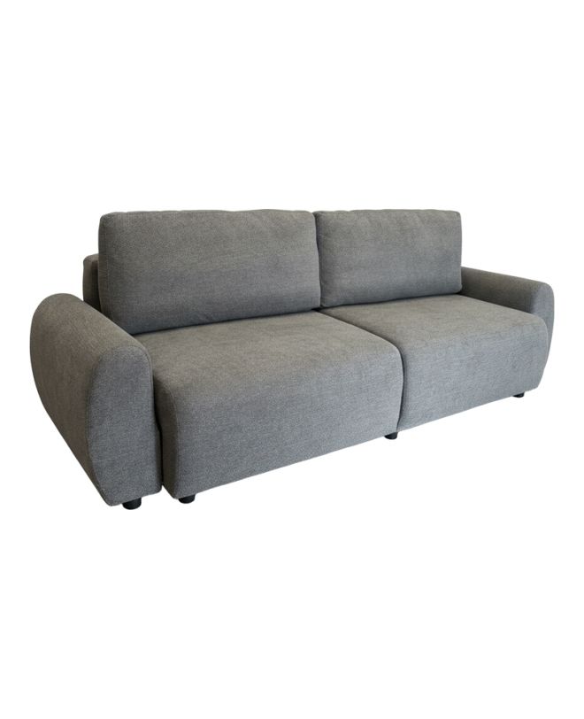 Kαναπές-κρεβάτι τριθέσιος Hungie υφασμα γκρι 250x92x89εκ