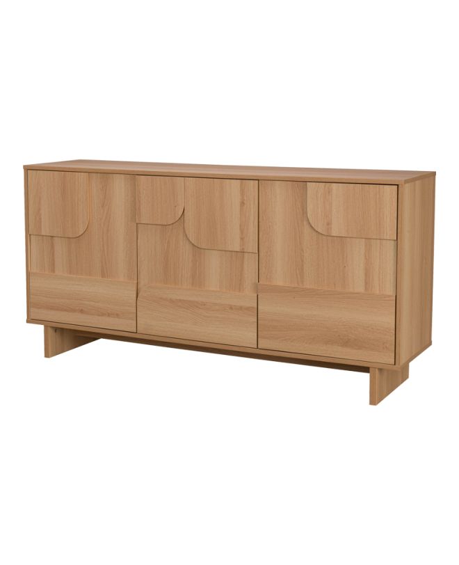Μπουφές Jenfia mdf σε φυσική απόχρωση 150x39x75,5εκ