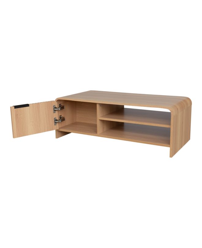 Τραπέζι σαλονιού Kelba mdf σε φυσική απόχρωση 100x50x35,5εκ