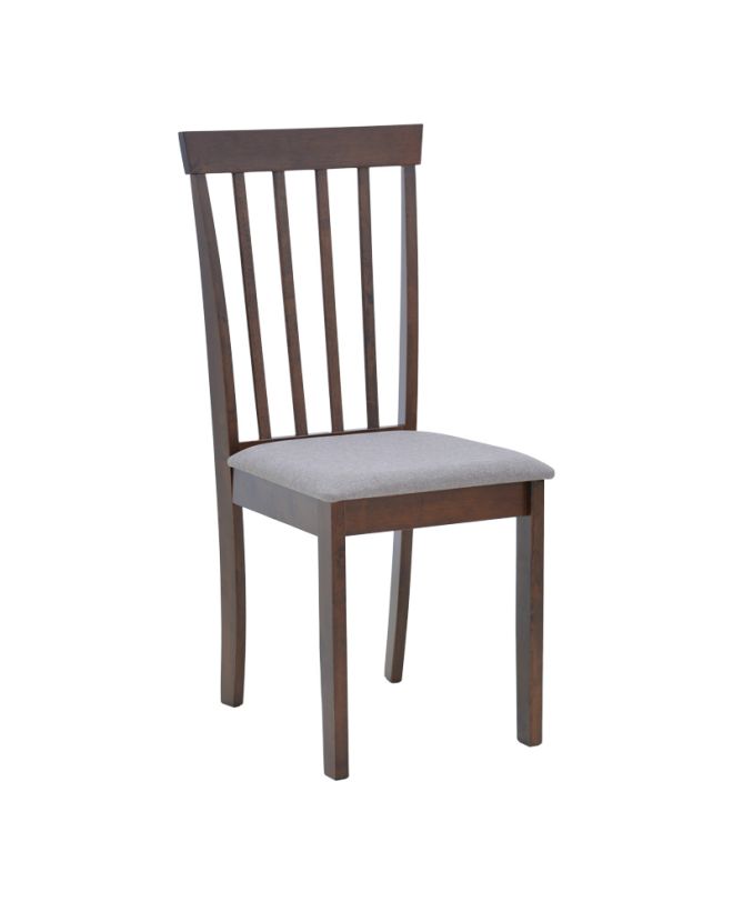 Καρέκλα Houston rubberwood σε καρυδί απόχρωση 40x49x94εκ