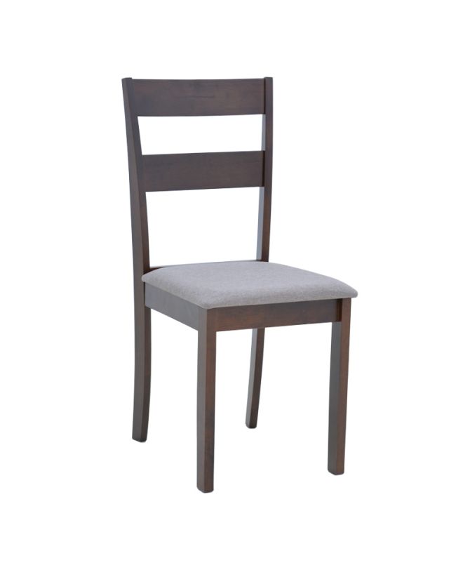 Καρέκλα Dallan rubberwood σε καρυδί απόχρωση 40x47.5x89εκ