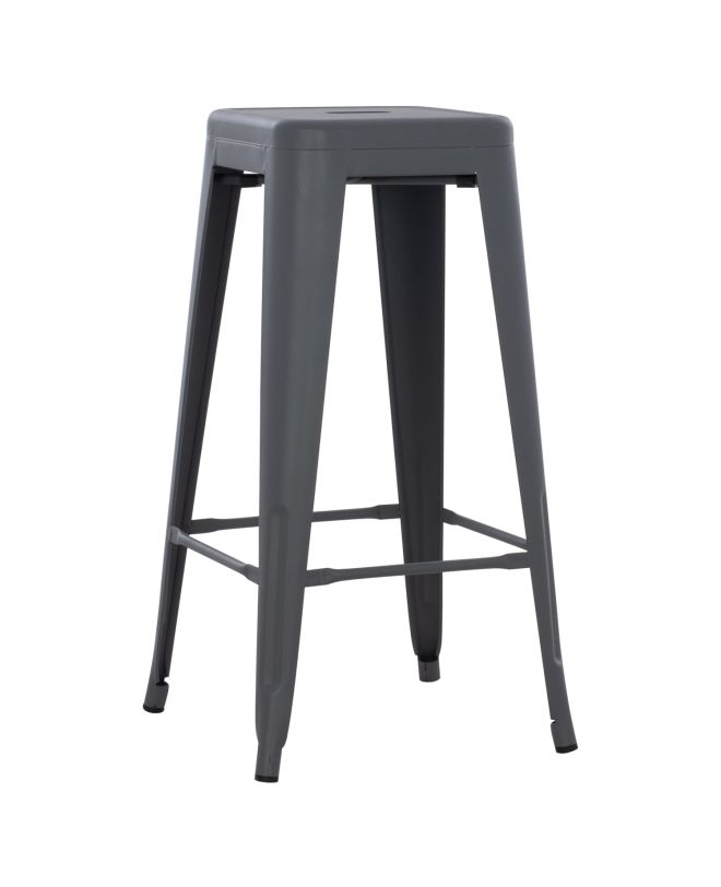 ΣΚΑΜΠΟ ΜΠΑΡ ΜΕΤΑΛΛΙΚΟ MELITA-PRO HM8642.50 ΣΕ ΓΚΡΙ 43x43x78Υεκ.