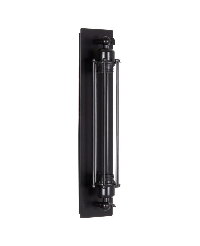 ΑΠΛΙΚΑ ΤΟΙΧΟΥ 2ΦΩΤΗ BEACON HM4463 ΜΕΤΑΛΛΟ ΣΕ ΜΑΥΡΟ 10x10x47Υεκ.