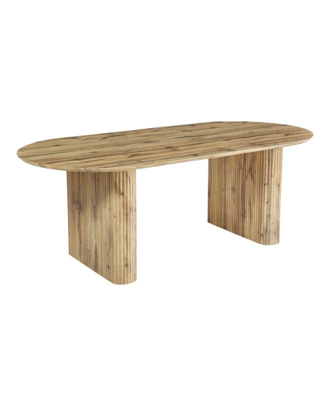 Τραπέζι Nembou mdf σε oak απόχρωση 210x100x76εκ