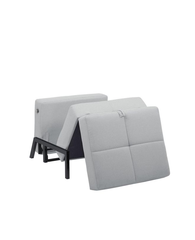 Πολυθρόνα ArteLibre OLIVER Ανοιχτό Γκρι 87x93x90cm