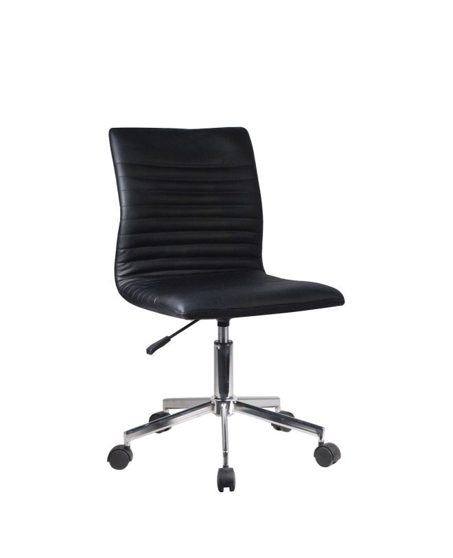 Καρέκλα Γραφείου ArteLibre ΕΡΑΤΩ Μαύρο PVC 45x57x81-91cm