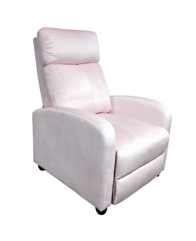 Πολυθρόνα ArteLibre Relax DIANELLA Ροζ Βελούδο 77x90x99cm