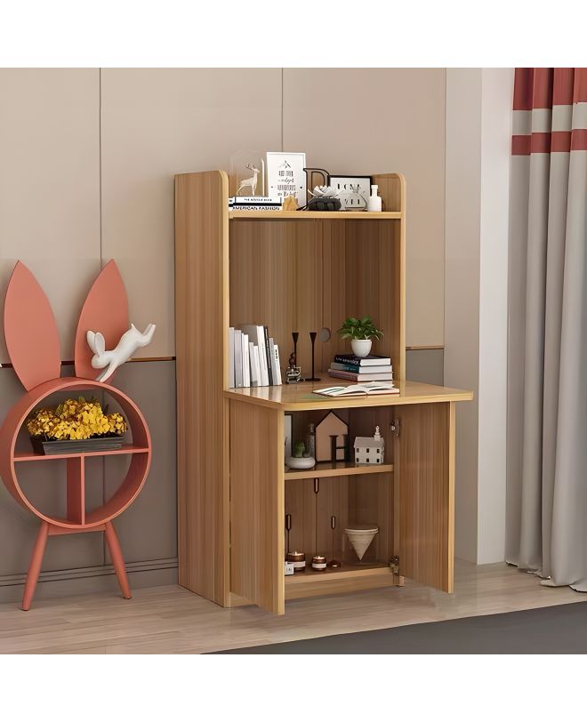 Γραφείο Πτυσσόμενο ArteLibre INDUS Φυσικό MDF/PU 80x30x131.5cm