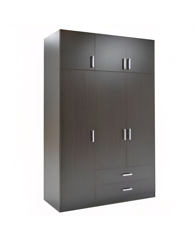 Ντουλάπα ArteLibre BENGTA Μαύρο Μοριοσανίδα 150x60x240cm