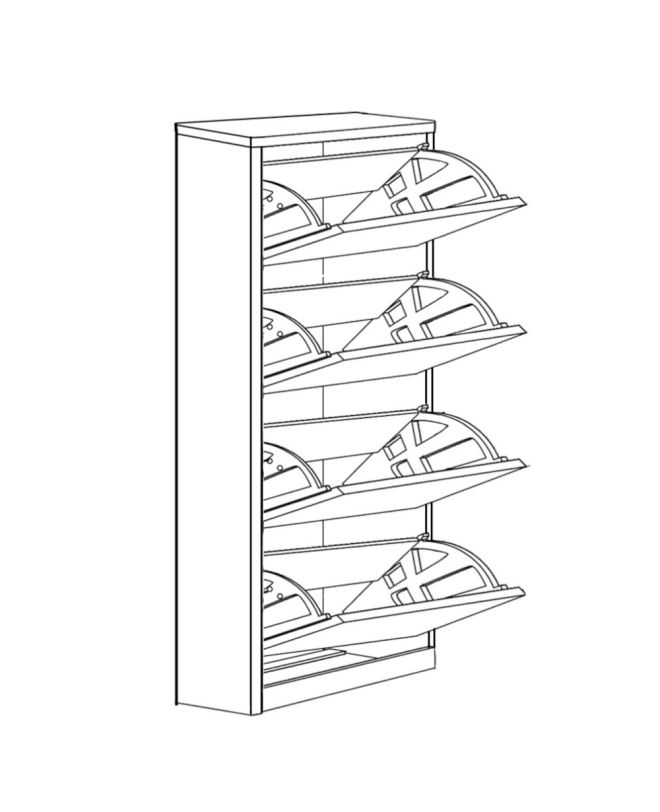 Παπουτσοθήκη ArteLibre GYDA Φυσικό Μοριοσανίδα/Μελαμίνη 60x20x148cm