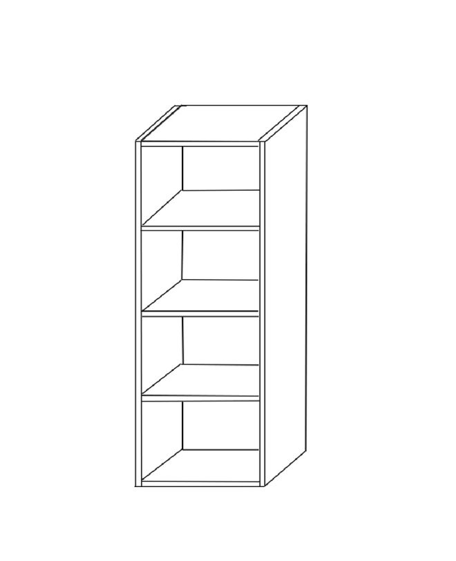Ντουλάπα ArteLibre BEGONIA Μαύρο Μοριοσανίδα/Μελαμίνη 42x30x106.2cm
