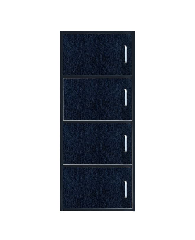 Ντουλάπα ArteLibre BEGONIA Μαύρο Μοριοσανίδα/Μελαμίνη 42x30x106.2cm