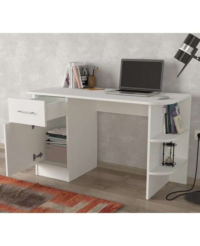 Γραφείο ArteLibre Gavdos Λευκό 120x52x75cm