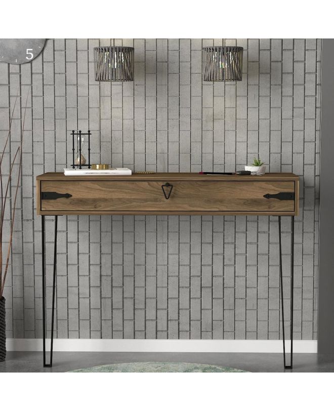 Κονσόλα ArteLibre Thira Καφέ 120x35x90cm