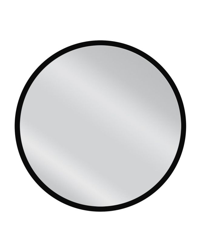 Καθρέπτης Τοίχου ArteLibre MAKUR Μαύρο Μοριοσανίδα/Γυαλί 60x60cm