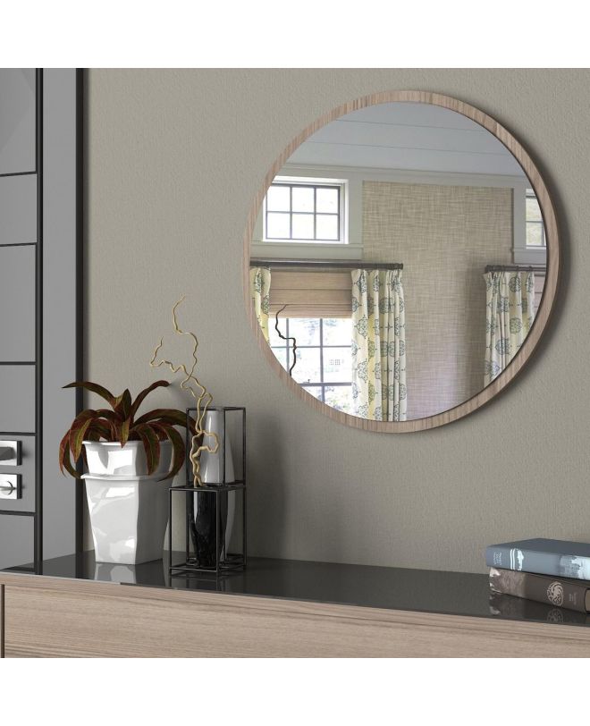 Καθρέπτης Τοίχου ArteLibre MAKUR Cordoba Μοριοσανίδα/Γυαλί 60x60cm