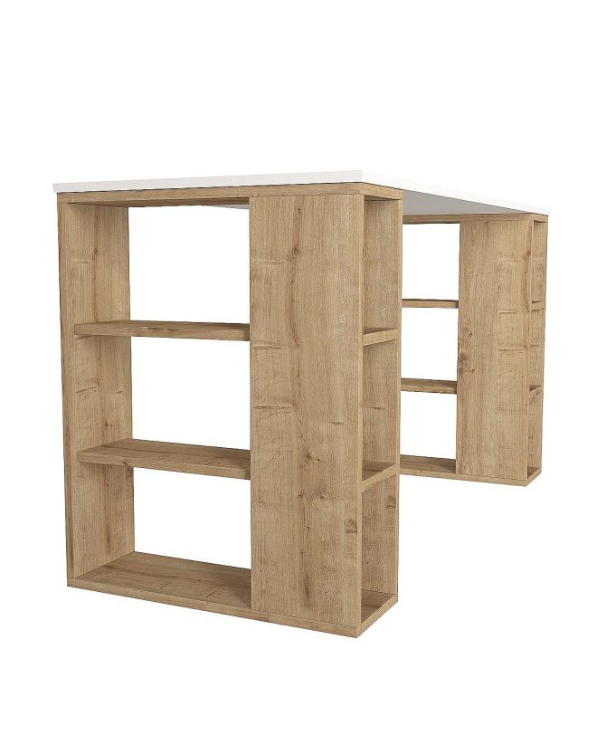 Γραφείο ArteLibre WIMSEY Λευκό/Sapphire Μοριοσανίδα/Μελαμίνη 140x60x74cm