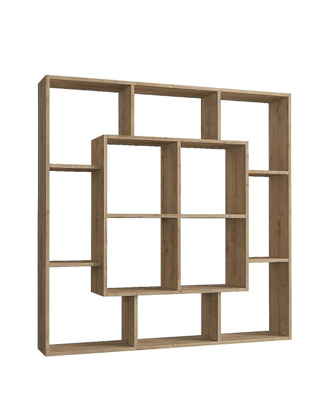 Βιβλιοθήκη ArteLibre NISIROS Φυσικό Μοριοσανίδα/Μελαμίνη 136x22x136cm