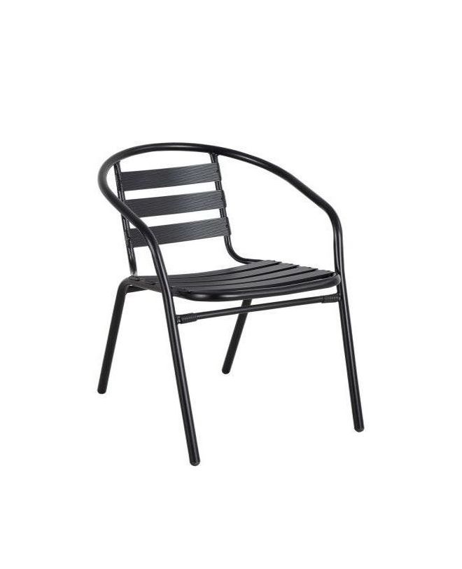 Πολυθρόνα Μεταλλική ArteLibre Uranus Μαύρο 54x62x74cm