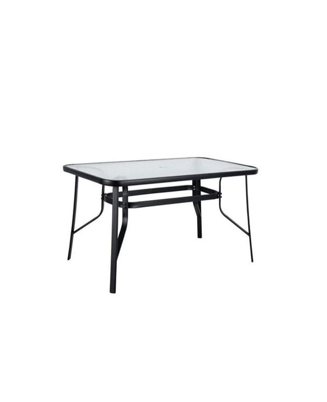 Τραπέζι Μεταλλικό ArteLibre SUN Μαύρο 140x80x70cm