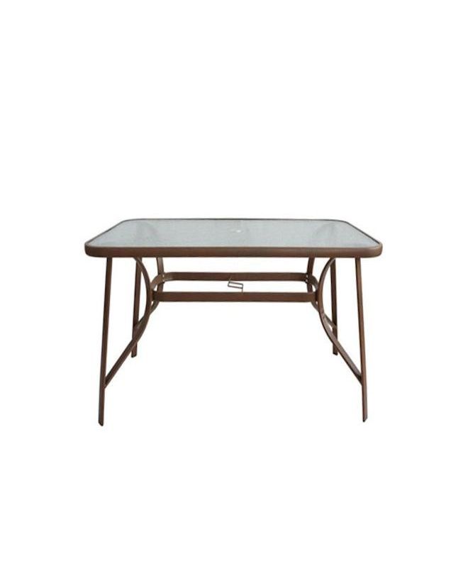 Τραπέζι Μεταλλικό ArteLibre SUN Καφέ 140x80x70cm