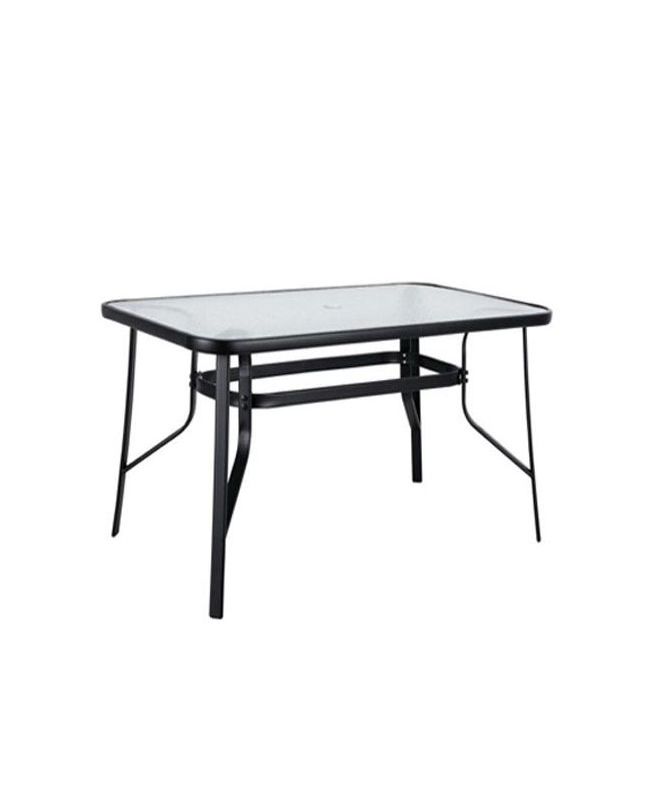 Τραπέζι Μεταλλικό ArteLibre SUN Μαύρο 150x90x70cm