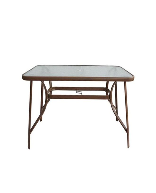 Τραπέζι Μεταλλικό ArteLibre SUN Καφέ 150x90x70cm