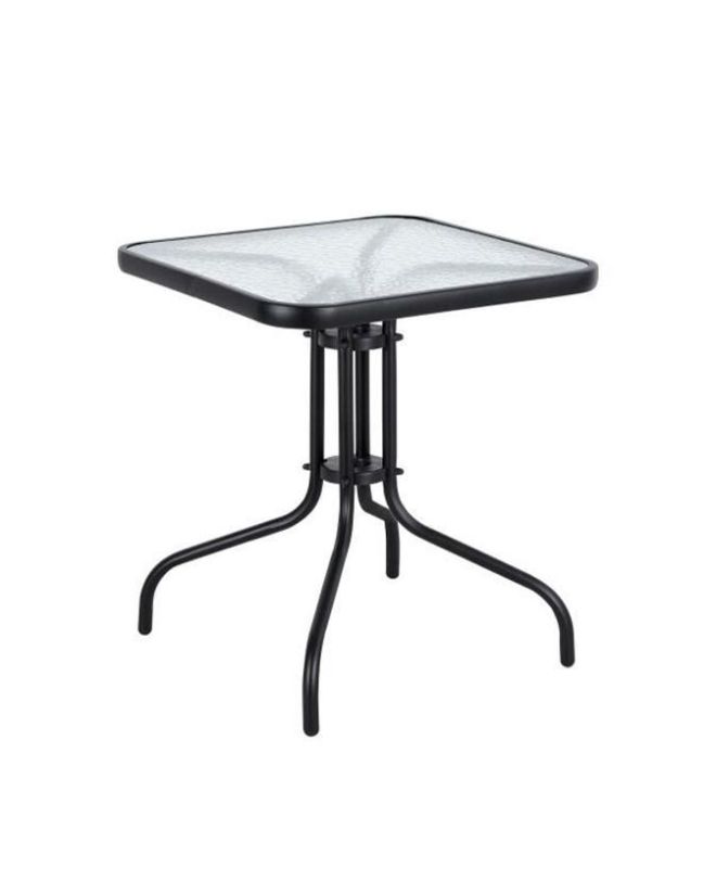 Τραπέζι Μεταλλικό ArteLibre MARS Μαύρο 70x70x70cm