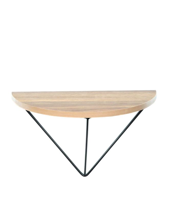 Ράφι Τοίχου ArteLibre VALENTIA Μαύρο/Καρυδί MDF/Μέταλλο 32x16x18cm