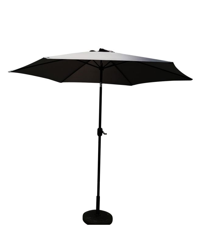 Ομπρέλα Κήπου ArteLibre BOHOL Γκρι/Μαύρο Αλουμίνιο/Ύφασμα Φ3x2.55m