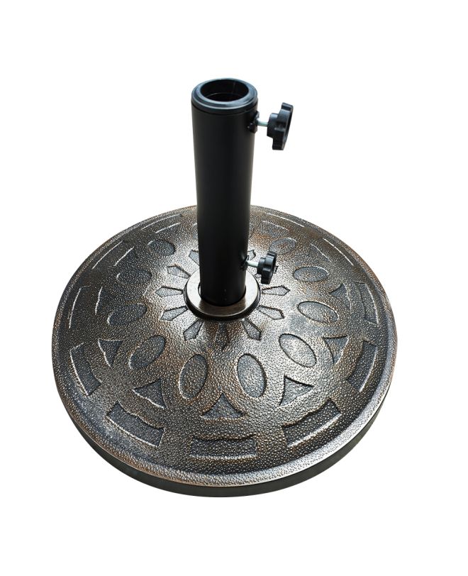 Βάση Ομπρέλας ArteLibre SOCOTRA 15kg Μαύρο Τσιμέντο/Πλαστικό 48x8cm