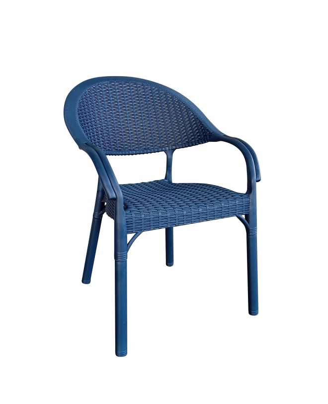 Καρέκλα Κήπου ArteLibre Eco Μπλε Ανακυκλωμένο PP 59x55x84cm