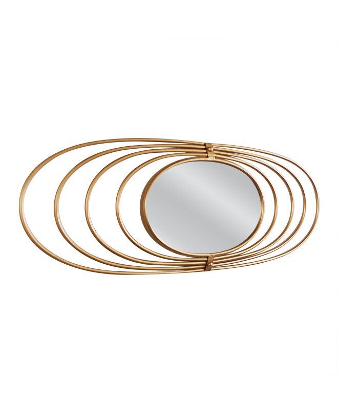 Καθρέπτης Τοίχου ArteLibre ANDRETH Χρυσό Μέταλλο/Γυαλί 90x3x33cm